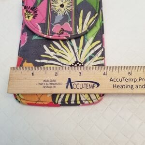 Vera Bradley  Cell Phone Hipster W/ Metal String Jazzy Blooms Is Faded